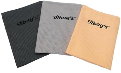 ilbay's [3er Set] 60 x 40 cm Mikrofaser Reinigungstücher – Streifenfreie Reinigung ohne Reinigungsmittel für Auto, Küche, Bad und Haushalt (Herbst)