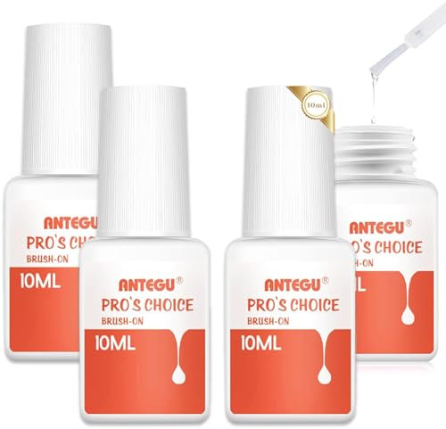 4 * 7ml Colle à Ongles,Colle Faux Ongles Extra Forte,Pour Ongles Cassé