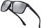 suoso Polarisiert Sonnenbrille Herren Damen Unisex Schwarz Retro Ultraleicht Rahmen UV400 Shutz Sonnenbrillen Polarisierte Klassische Brille für Fahren Geschäftsreise Reise Braun（Silber）