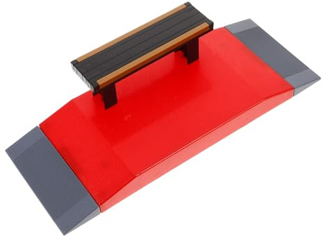 KOMBIUDA Accesorio de Pista para Patineta de Dedo Barrera y Escena | Plástico, Instalación Sencilla, Práctica de Trucos, Uso para Niños y Adultos, Color Aleatorio Barandilla