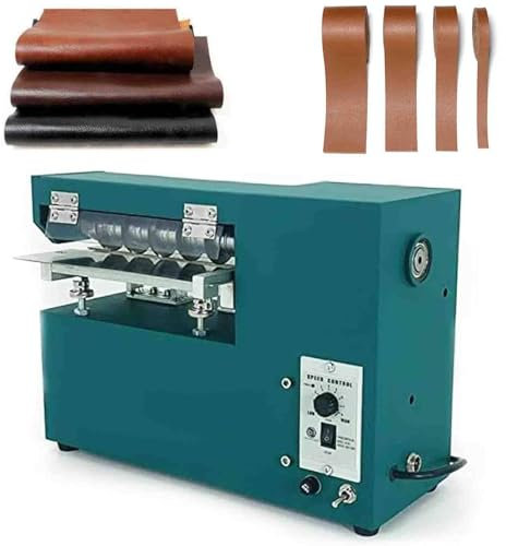 MiBoce 90 -W -Leder -Leder -Gurtschneidermaschine, Ledersplitter Leder -Schneidmaschine, 1600 U/Min Einstellbare Geschwindigkeit, 20 cm Schneidbreite, Für Ledergurt, PVC