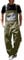 BUKKNYE Men's Work Bib Overalls Loose Fit Workwear Dungarees Sloppy Coveralls Plus Size Lightweight Ripstop Jumpsuit with Adjustable Straps and Big Pockets Green