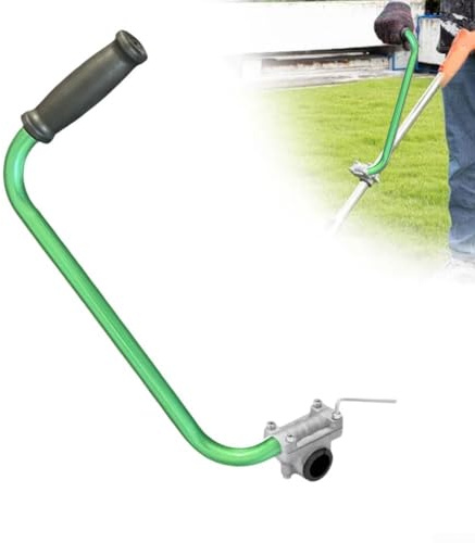 Ergonomischer Trimmergriff, Aluminium-Rasentrimmer-Griff, verstellbare Verlängerung, Rasentrimmer-Griff für einfache Rasenpflege, Landschaftsbau (grün)