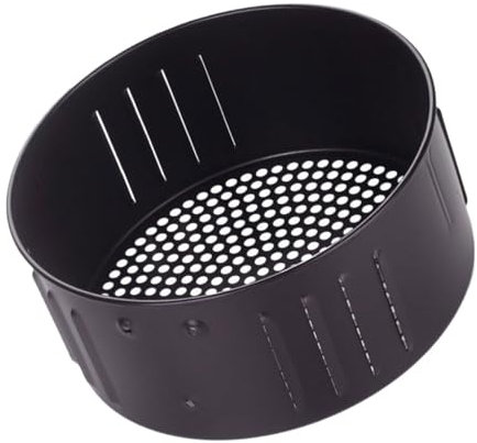TOPPERFUN 1 Stück Brockenkorb Backkorb Ersatzteile Für Heißluftfritteusen Zubehör Für Heißluftfritteusen Ersatzkorb Für Heißluftfritteuse Airfryer-korb Black Gusseisen