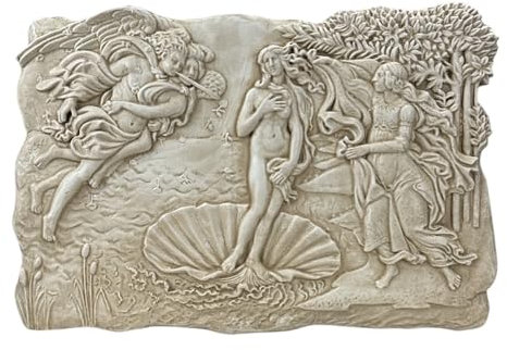 Targa da parete in rilievo con la nascita di Venere, scultura greca fatta a mano, decorazione artistica classica