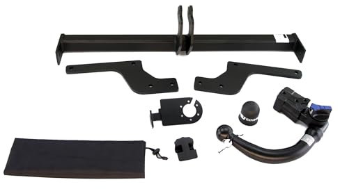 RIDIGO Anhängerkupplung abnehmbar für Dacia Duster 1 I FL 2WD/4WD 09/2013-12/2017 mit universalem E-Satz 13-polig