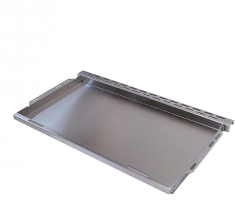 SANTOS Edelstahl Plancha XXL – Passend für Broil King Baron 420, 440 & 520 Gasgrills – Perfekt für Fleisch, Gemüse & mehr – Rostfrei & pflegeleicht