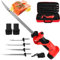 Couteau Électrique De Tranchage De Poisson, couteau À Fileter Avec 4 Lames Alternatives Anti-Adhésives Revêtues De Ti-Nitride Inox, ccouteau À Pile Lithium Rechargeable cuisine