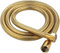 3M 4M 5M Flexible de douche long 360° sans enchevêtrement, raccord standard – extensible – anti-torsion – Flexible – Raccord G 1/2 (doré, 3 m)