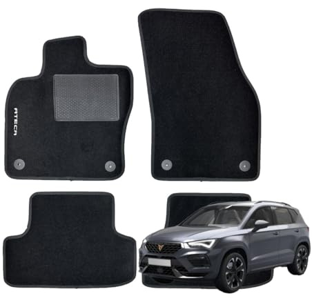Serie 4 Fußmatten - Schwarze Teppiche für Cupra Ateca ab 2018