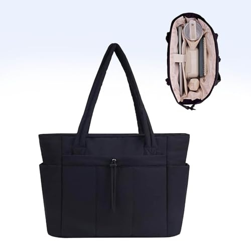 Generisch Baby Wickeltasche, Shopper Tasche Damen Handtasche, 15,6 Zoll Wickeltasche, Leicht Arbeitstasche Tote Bag mit Vielen Fächern, Laptoptasche Schultasche Lehrertasche, Schultertasche