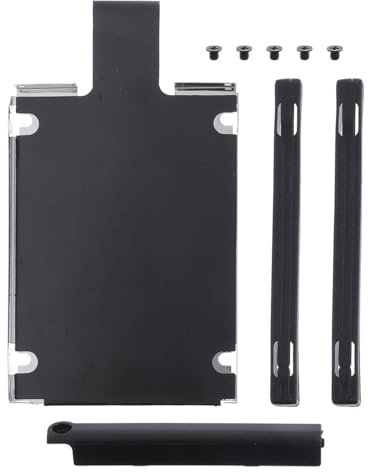 CLISPEED Internal Hard Disk Mounting Bracket 7mm Thickness Metal Hard Drive Cage with Complete Accessory Kit Compatible for Laptop Support and SSD Mounting