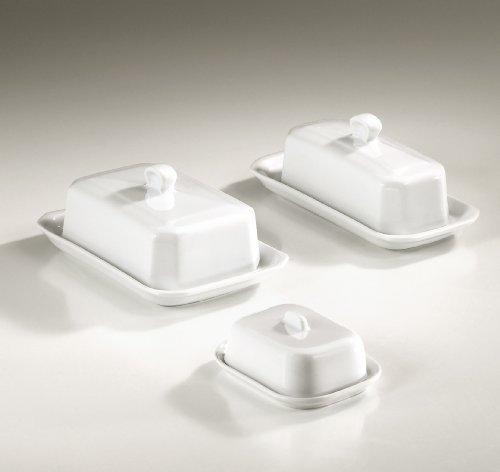 Pillivuyt 270311BX COLLECTION GENERALE Butterdose klein zweiteilig, Porzellan