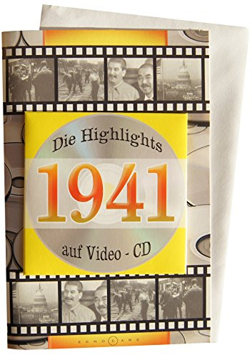 Geburtstagskarte 1941 mit Video-CD Jahreschronik