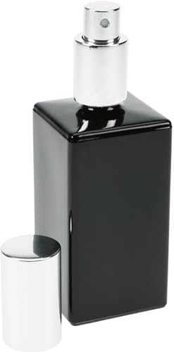 Fantasia 446172 - Pulverizador de cristal (100 ml, 13 x 4 cm), color negro brillante