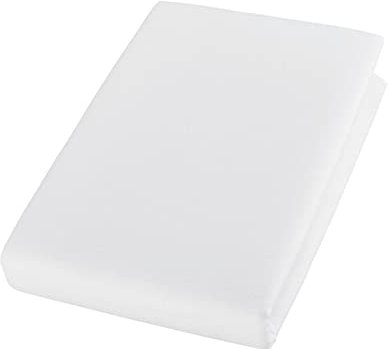 Cotonea Edel-Biber Bio-Baumwolle Spannbetttuch Weiss, 90x200 cm