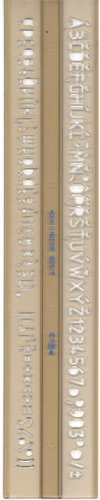 Schriftschablone ISO Norm Schrift Schablone 5,0 mm Schablonen Zeichenschablone