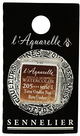 SENNELIER French Artists' Aquarell, halbe Pfanne, Umbra roh S1
