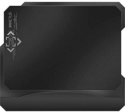 Speedlink INVICTUS CORE Gaming Mousepad - Gamer Mauspad für PC / Computer, beidseitig verwendbar für alle Anforderungen - Pro-Gamer-Form - Rutschfeste Basis, Maße: 300 x 215 x 5mm (B x T x H), schwarz
