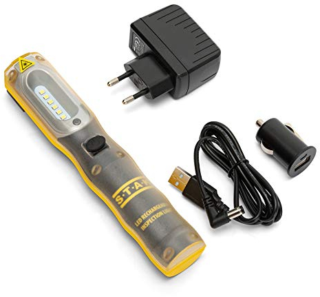 Velamp IS409 Combo Light2 Lampe de travail LED rechargeable Plastique Jaune