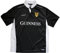 Schwarzes/weißes Guinness Performance Kurzarm-Rugby-Shirt (S)