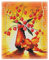 Diamond Vollbedeckung mit Holzrahmen Painting Set Bild 40 x 50 Diamant Malerei Stickerei Handarbeit Basteln Mosaik Steine Blumen Korb Haus am Bach (GZ1099)