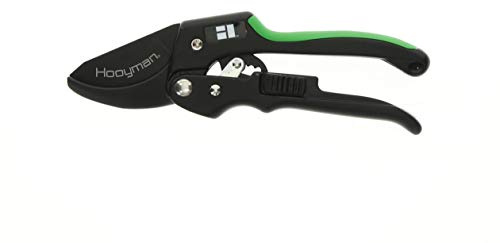 Hooyman Ratchet Pruner with Lightweight, No-Slip, Ergonomic Design, Heavy-Duty SK5 High Carbon Blade and Blade Lock for Hunting, Trimming and Outdoor Use