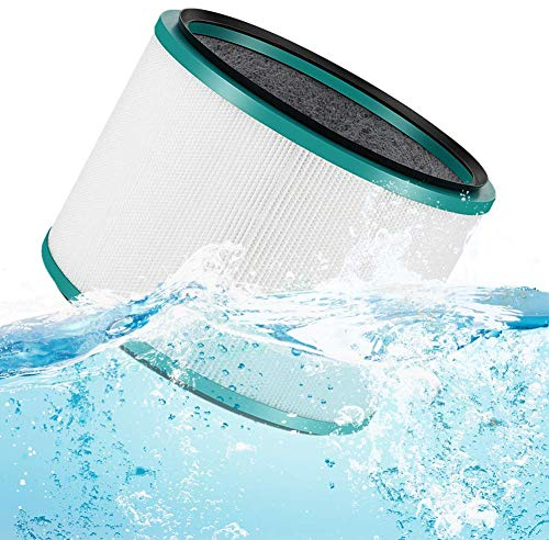 Sweet D Air Filter for Dyson Pure Cool HP03, DP01, DP03, Desk Air Purifier, Dyson HP02, HP01, HP00 Pure Hot + Cool Link Cleaner Fan - HEPA + Activated Carbon ABS - White + Green