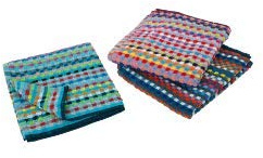Redeckr Frottier Grubenhandtuch Restgarn bunt 45x90cm