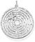 Thomas Sabo Damen Anhänger Labyrinth mit silbernen Stern 925 Sterling Silber PE852-643-14