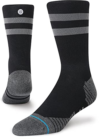 Stance Crew Sock - Run Light - Feel 360 x Infiknit (Black,Small)