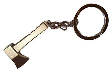 Fat-catz-copy-catz Mini Novelty Work Tools Keyring Novelty Keychain Gift for boys men Spanner, Axe, Hammer (Axe Keyring)