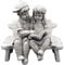 gartendekoparadies.de Figure de Pierre Massive garçon avec Fille sur Un Banc décoration de Jardin en Pierre reconstituée, résistant au Gel