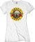Rock Off Ladies Guns n' Roses Bullet Logo White Officiel Femmes Dames T-Shirt (Large)
