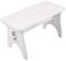 Creative Deco Weiße Fußbank Holz Hocker | 38 x 19 x 21 cm | Tritthocker Blumenhocker Toilettenhocker Holzbank Schemel Kinderhocher Fußhocker | Weiß Fußauflagen Stuhl Kiefernholz