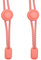 gipfelsport Cordones elásticos con cierre rápido, sistema de cordones rápidos de goma sin atar, sistema de cordones para niños, hombres y mujeres, 1 par: rosa