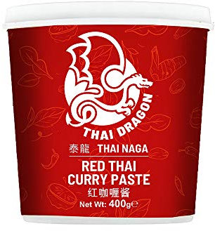 Thai Dragon Red Curry Paste, 400g Tubs