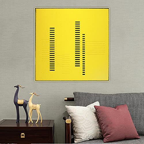 Josef Albers《Wolkenkratzer.1929》Leinwand Ölgemälde Abstrakte Kunstwerk Malerei Bild Wand Dekoration Poster Drucke 70x70cm Rahmenlos