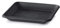 Soucoupe carrée pour pot de fleurs, 17 x 17 cm, PKWT17, pour intérieur et extérieur, noir, en plastique