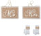 YJFY 1 Paar Stuhl Banner Set Stuhl Deko Banner Leinen Mrs Mr Girlande Banner Mrs Mr Hochzeit Banner Mr und Mrs Stuhl Deko für Dekoration für Hochzeitszeremonie Fotorequisiten Brautdusche (Spitze)