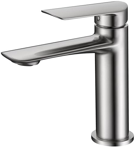 IMEX BDG040-1NQ URAL Grifo de Lavabo Níquel Cepillado