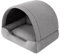 Hundebett, Stoffhundehaus, Katzenhöhle, Hundehütte, Hundekorb, Hundeliege, Schlafplätze, Möbel für Tiere, Hundesofa, Grau, XL: 82x58 cm