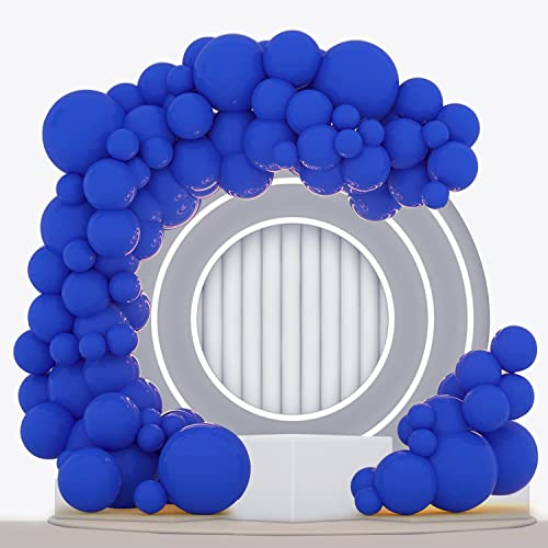 Blau Luftballons 100 Stück, 18 12 10 5 Zoll Blau Party Ballons, Matt Dunkelblau Latex Luftballons für Königsblaue Party Dekoration, Babyparty, Hochzeit, Geburtstag, Jubiläum, Graduierung