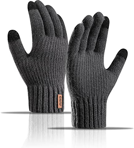 AYPOW Winter Warme Strickhandschuhe Unisex, Touchscreen Thermo-Fleece Gefütterte Handschuhe, Damen und Herren Outdoor-Sport Laufen Radfahren Wandern Fahren Arbeits handschuhe