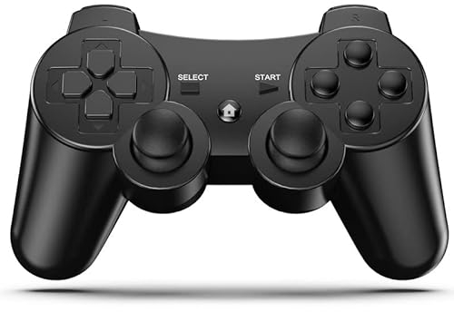 Diswoe Wireless , Bluetooth Game Controller für P3 Double Shock 6-Achsen Rechargable Remote Controller Gamepad mit Ladekabel für P3