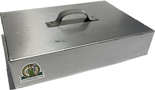 Coppo rettangolare 42x32,5 cm per camino per cottura sotto la brace in Ferro MADE IN ITALY