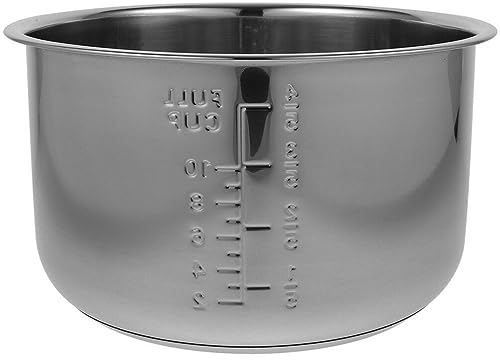 BESTonZON Replacement Inner Pot Rice Cooker Replacement Bowl Stainless Steel Electric Cooker Liner