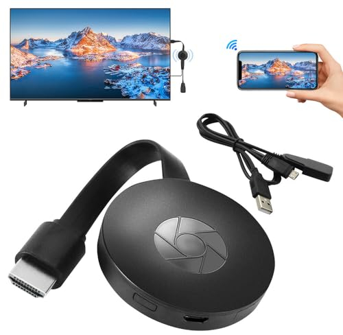 IXYHKB Miracast Dongle HDMI, 1080P Wireless WiFi Display Dongle, Wireless HDMI Display Dongle para iPhone/iPad/Android/iOS/Windows/Mac Laptop, Soporta Miracast, DLNA, Airplay