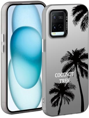 YUXING Handyhülle für Vivo Y21 / Vivo Y21S / Vivo Y33S Hülle Kunst Muster Design Ultra Dünn Stoßfestes Schutzhülle Bumper Case Cover (Coconut)