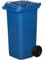 gardivo Mülltonne 120 Liter Abfalltonne Reststofftonne Mülleimer mit 2 geräuschlosen Rädern, Klappdeckel mit zwei Griffen, großer Abfalltonne, stabiler Kunststoff-Mülleimer (Blau)